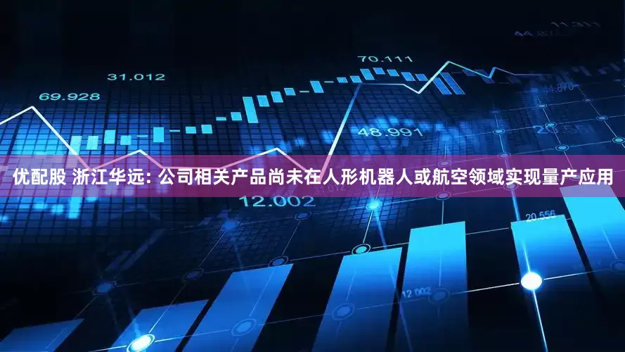 优配股 浙江华远: 公司相关产品尚未在人形机器人或航空领域实现量产应用