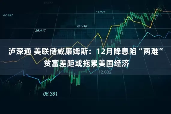 泸深通 美联储威廉姆斯：12月降息陷“两难” 贫富差距或拖累美国经济